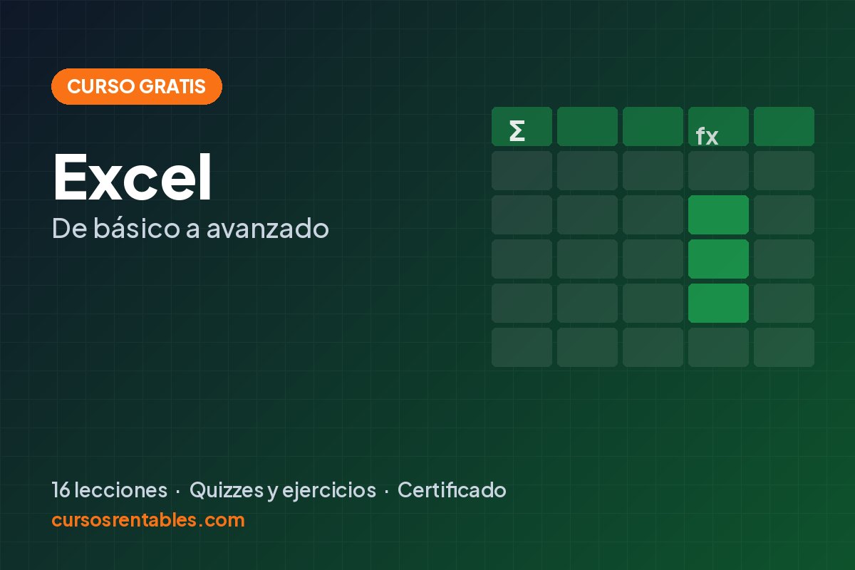 Curso de Excel gratis: de básico a avanzado
