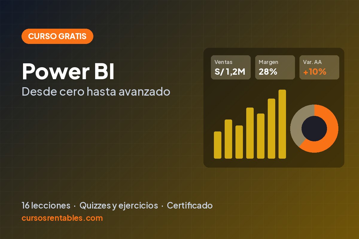 Curso de Curso de Power BI desde cero: de básico a avanzado